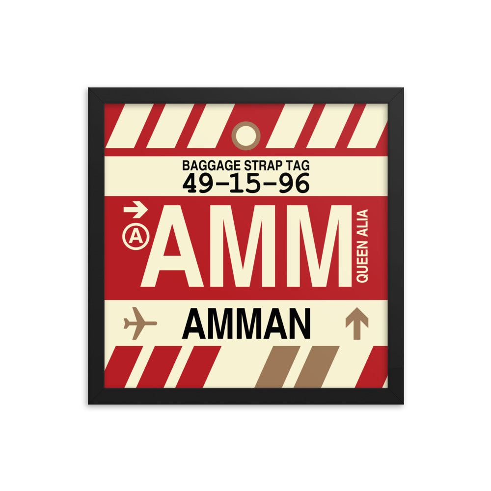 Travel-Themed Framed Print • AMM Amman • YHM Designs - Image 03