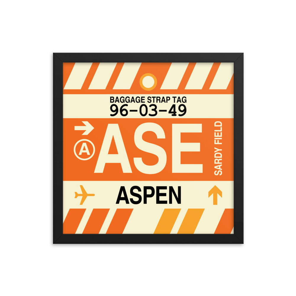 Travel-Themed Framed Print • ASE Aspen Souvenir • YHM Designs - Image 03
