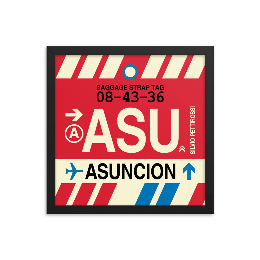 Travel-Themed Framed Print • ASU Asuncion • YHM Designs - Image 03