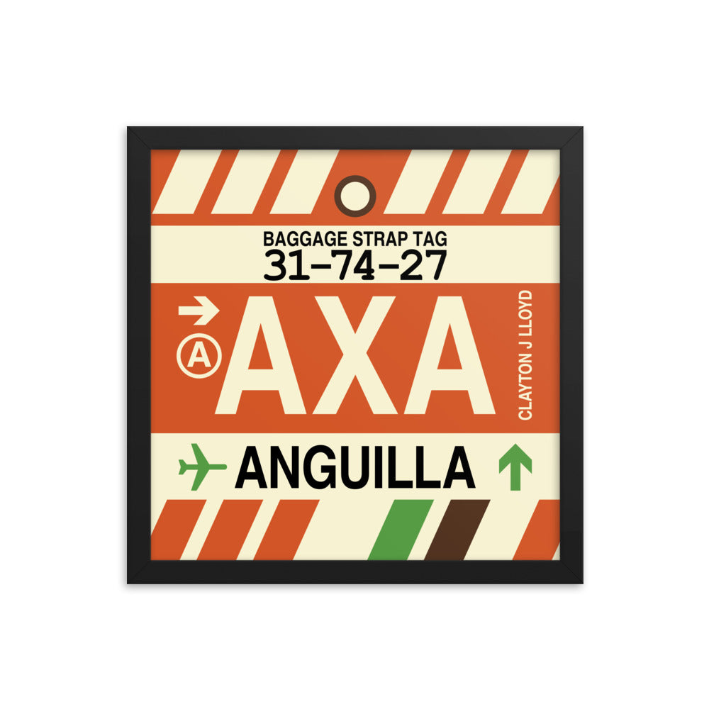 Travel-Themed Framed Print • AXA Anguilla • YHM Designs - Image 03