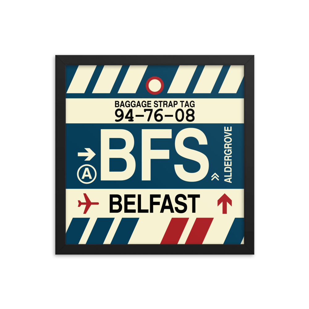Travel-Themed Framed Print • BFS Belfast Souvenir • YHM Designs - Image 03