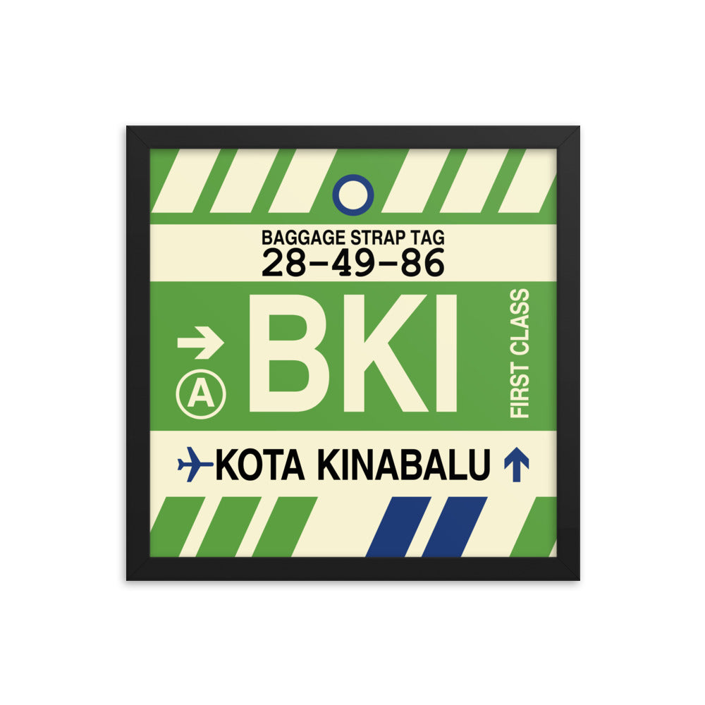 Travel-Themed Framed Print • BKI Kota Kinabalu • YHM Designs - Image 03