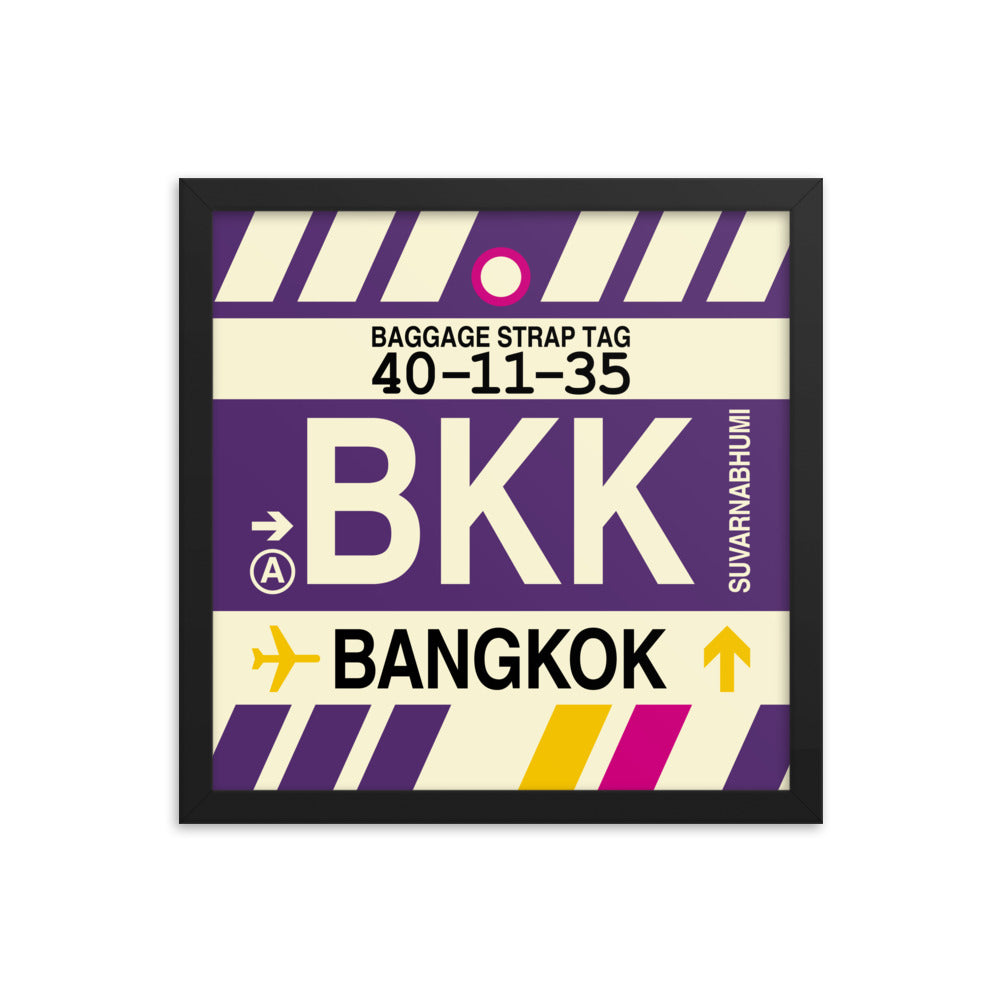 Travel-Themed Framed Print • BKK Bangkok Souvenir • YHM Designs - Image 03