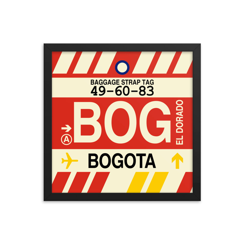Travel-Themed Framed Print • BOG Bogota Souvenir • YHM Designs - Image 03
