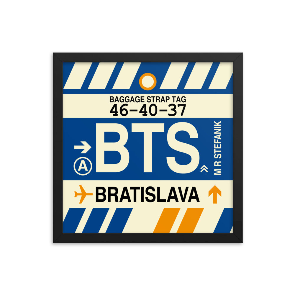 Travel-Themed Framed Print • BTS Bratislava Souvenir • YHM Designs - Image 03