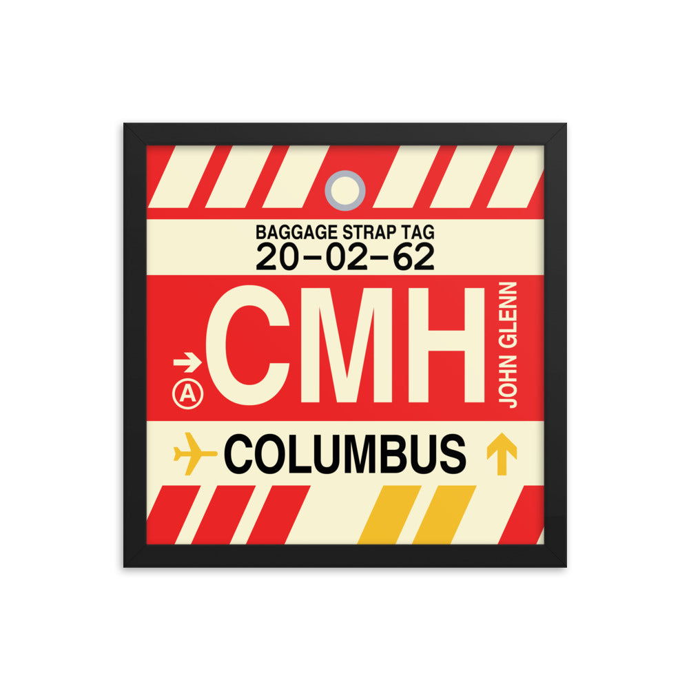 Travel-Themed Framed Print • CMH Columbus Souvenir • YHM Designs - Image 03
