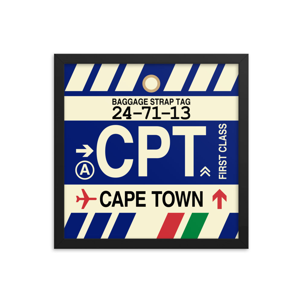 Travel-Themed Framed Print • CPT Cape Town • YHM Designs - Image 03