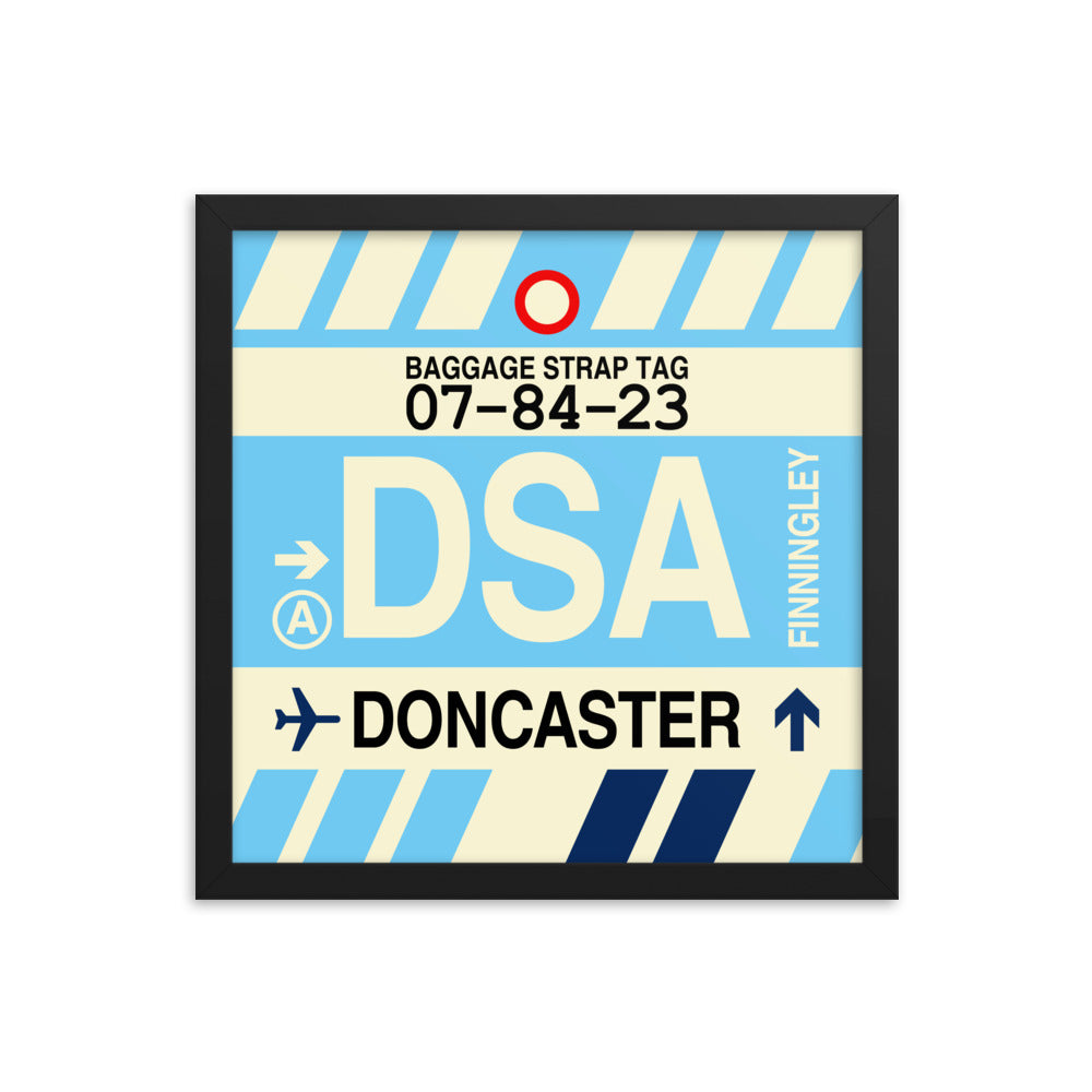 Travel-Themed Framed Print • DSA Doncaster Souvenir • YHM Designs - Image 03