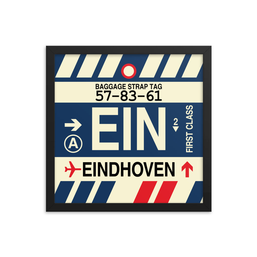 Travel-Themed Framed Print • EIN Eindhoven Souvenir • YHM Designs - Image 03