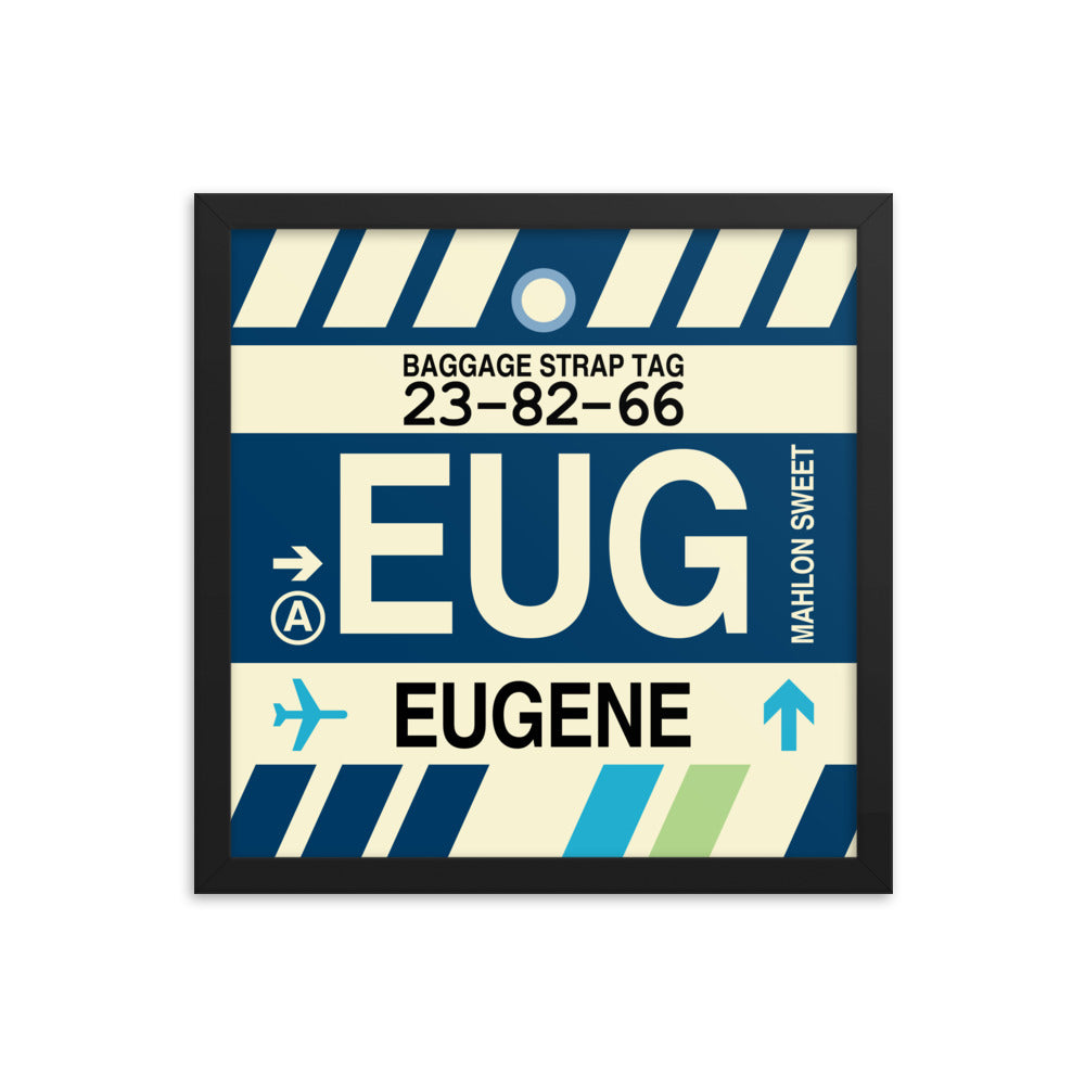 Travel-Themed Framed Print • EUG Eugene Souvenir • YHM Designs - Image 03