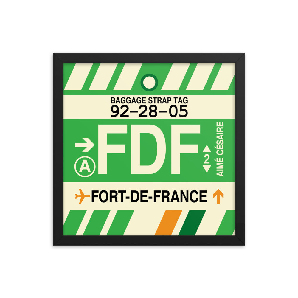 Travel-Themed Framed Print • FDF Fort-de-France Souvenir • YHM Designs - Image 03