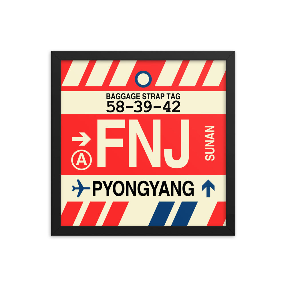 Travel-Themed Framed Print • FNJ Pyongyang Souvenir • YHM Designs - Image 03