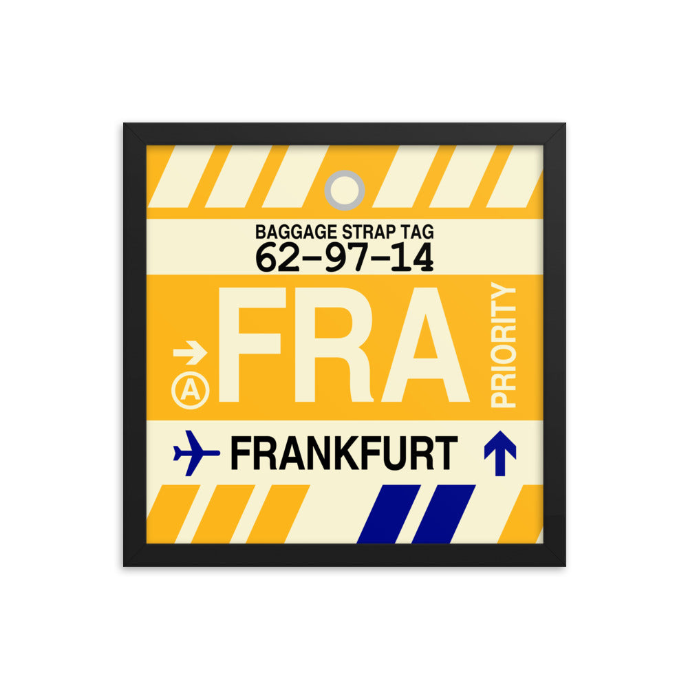 Travel-Themed Framed Print • FRA Frankfurt Souvenir • YHM Designs - Image 03