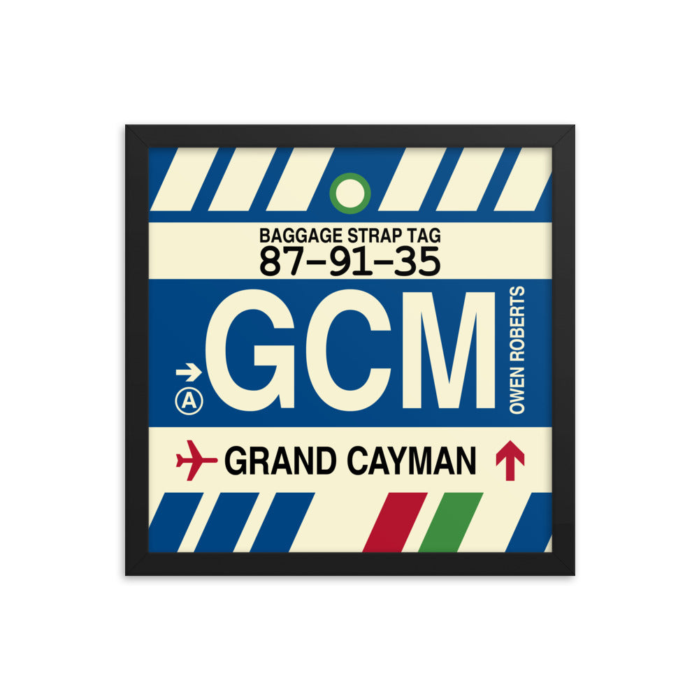 Travel-Themed Framed Print • GCM Grand Cayman Souvenir • YHM Designs - Image 03
