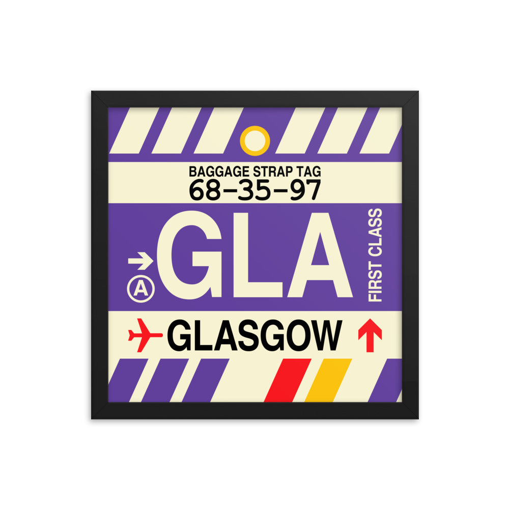 Travel-Themed Framed Print • GLA Glasgow • YHM Designs - Image 03