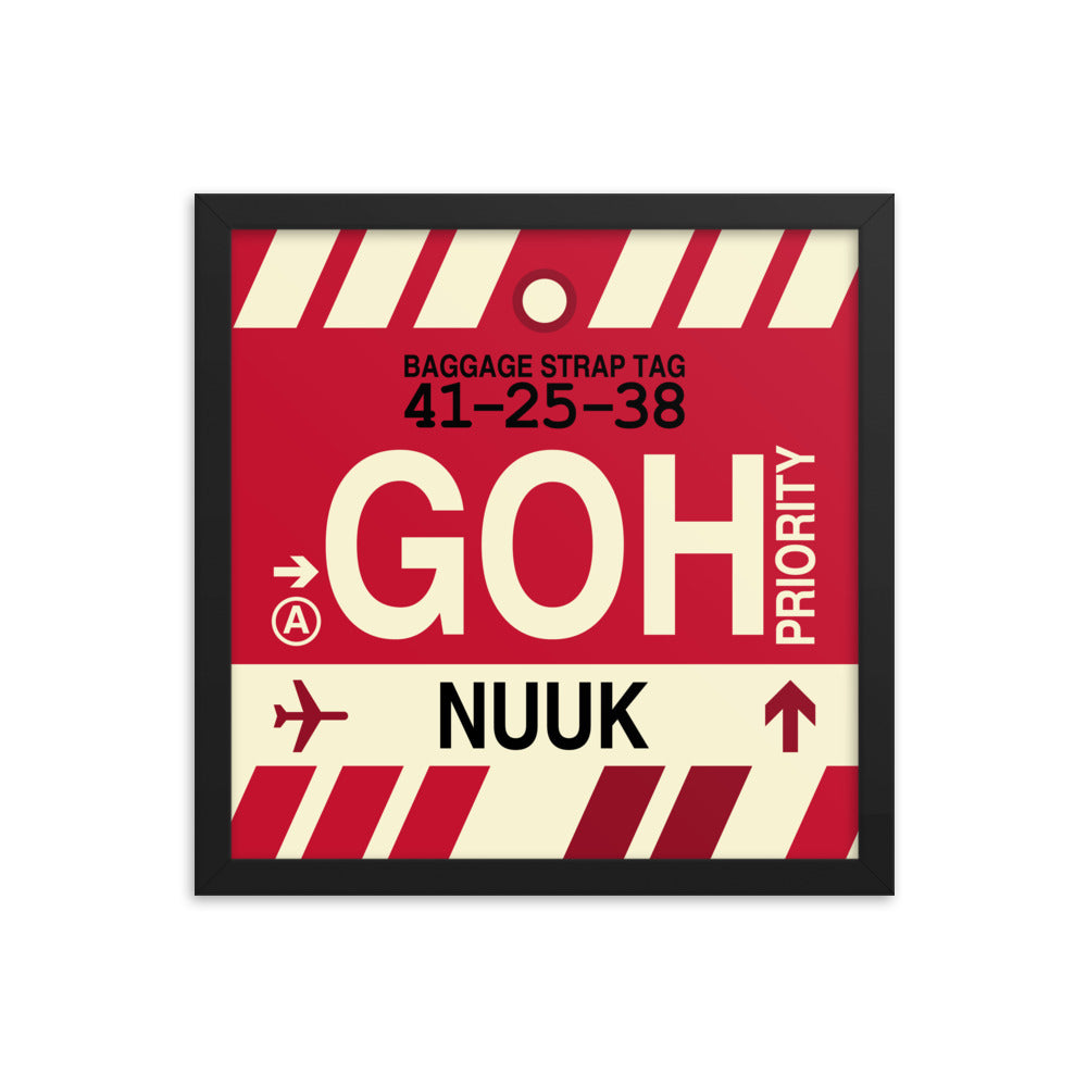 Travel-Themed Framed Print • GOH Nuuk Souvenir • YHM Designs - Image 03