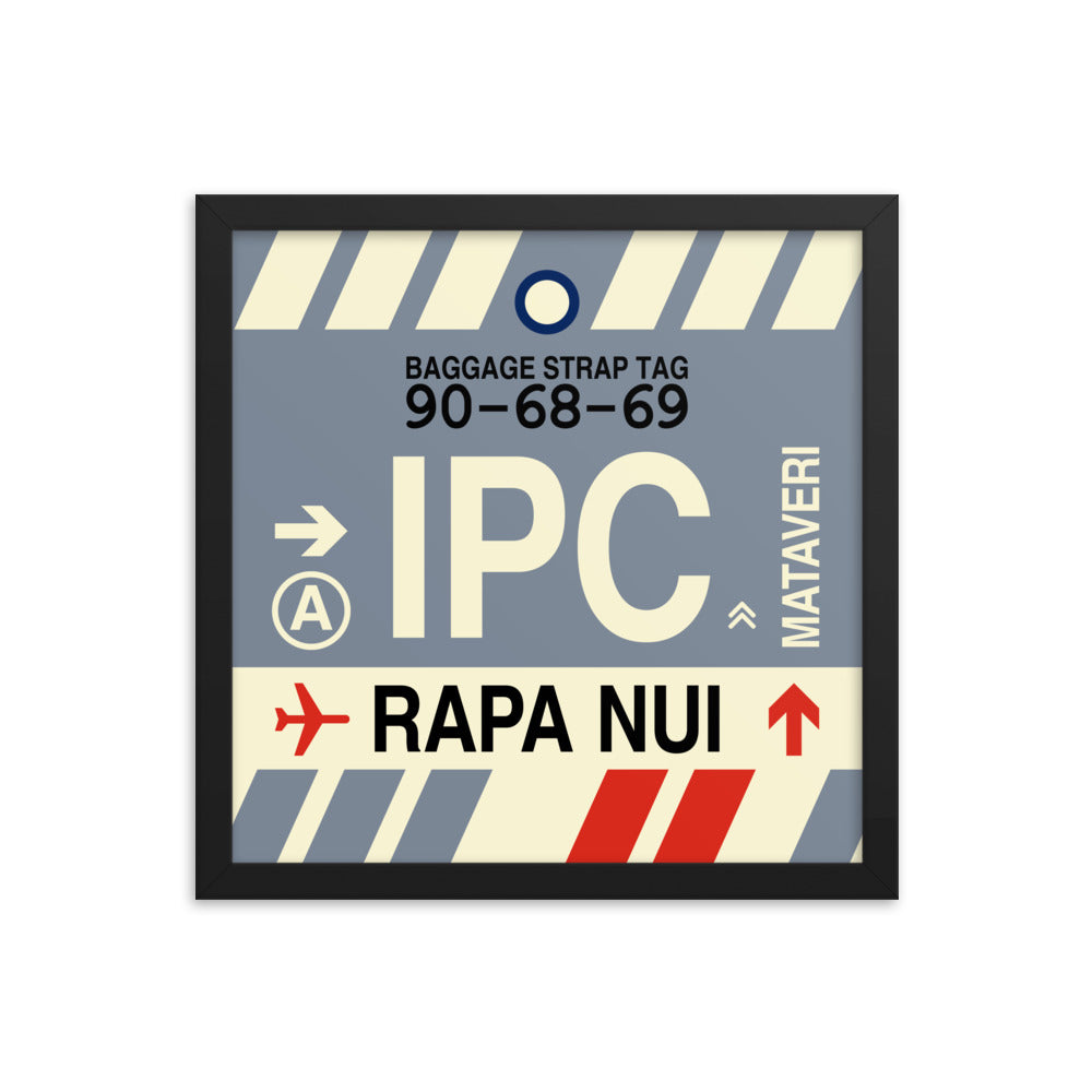 Travel-Themed Framed Print • IPC Rapa Nui Souvenir • YHM Designs - Image 03