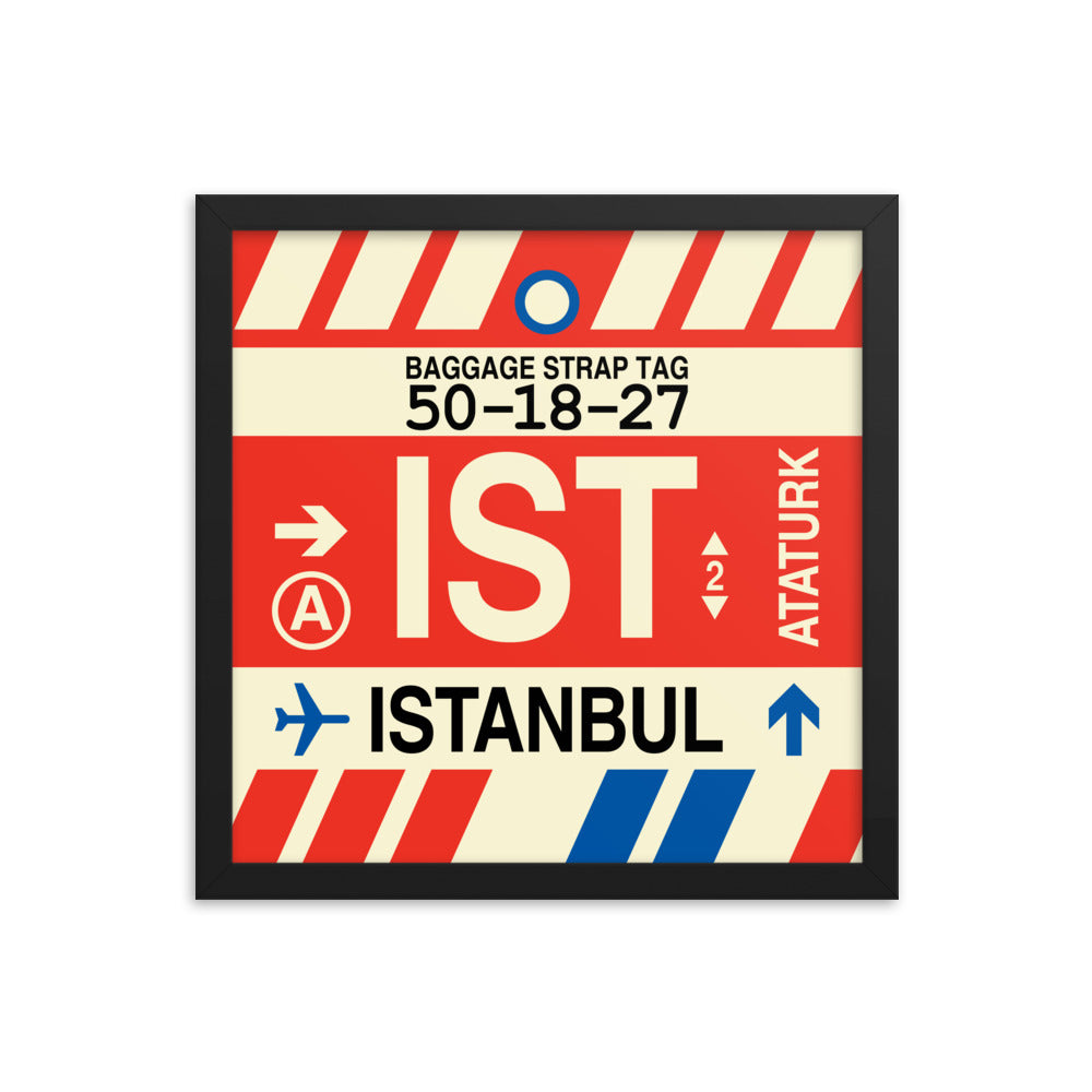 Travel-Themed Framed Print • IST Istanbul Souvenir • YHM Designs - Image 03