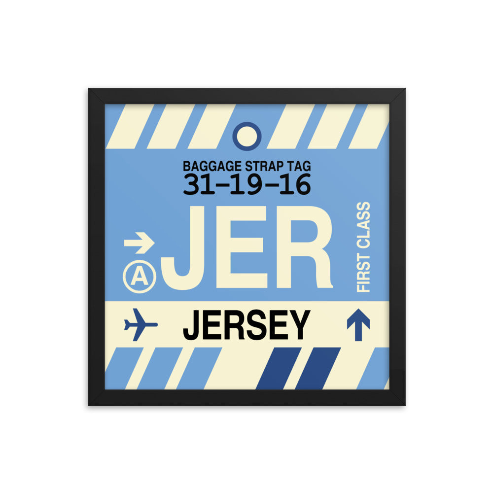 Travel-Themed Framed Print • JER Jersey Souvenir • YHM Designs - Image 03
