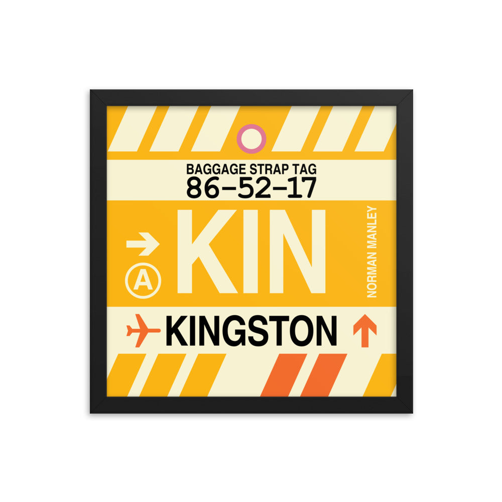 Travel-Themed Framed Print • KIN Kingston Souvenir • YHM Designs - Image 03