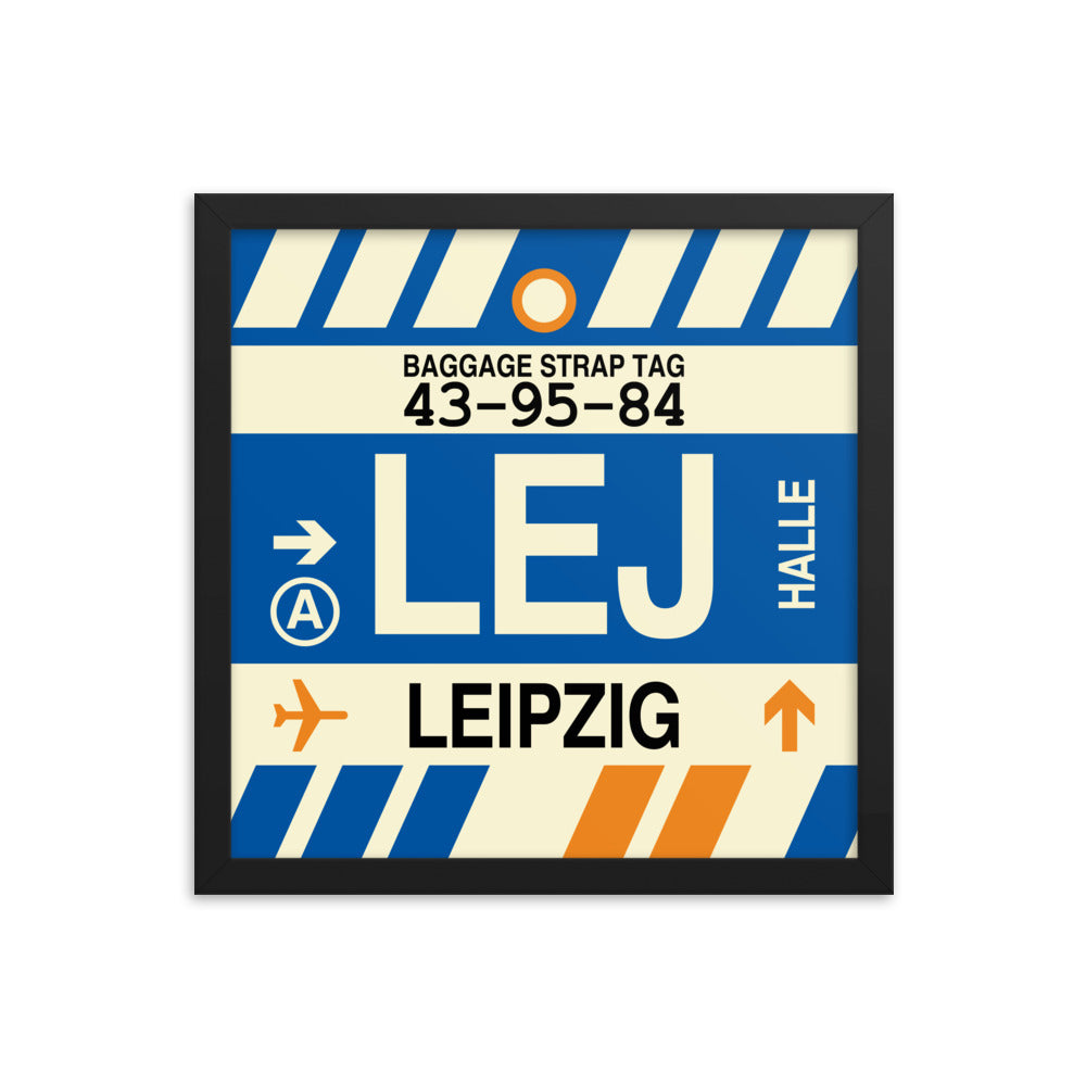 Travel-Themed Framed Print • LEJ Leipzig Souvenir • YHM Designs - Image 03