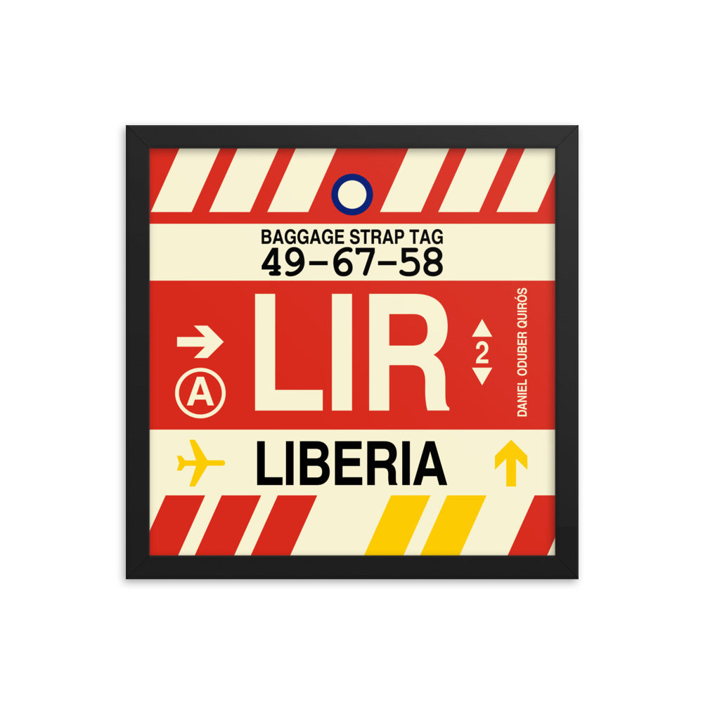Travel-Themed Framed Print • LIR Liberia Souvenir • YHM Designs - Image 03