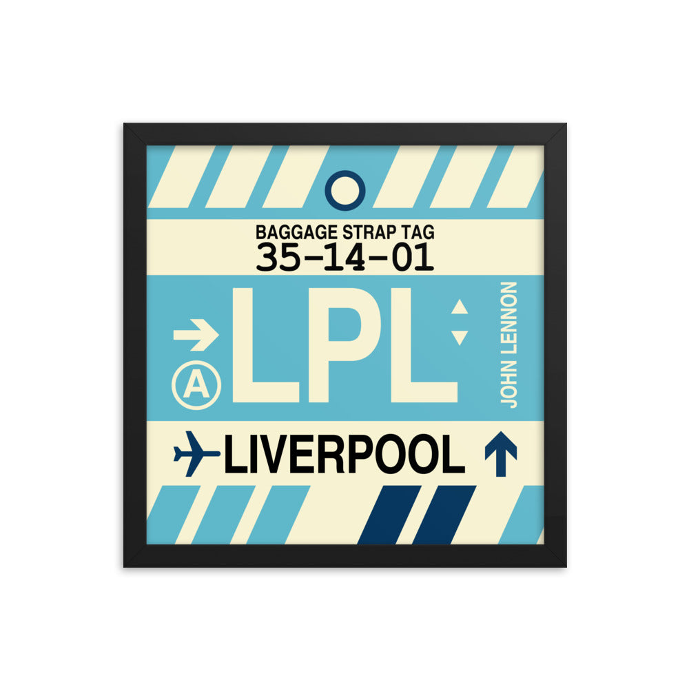 Travel-Themed Framed Print • LPL Liverpool Souvenir • YHM Designs - Image 03