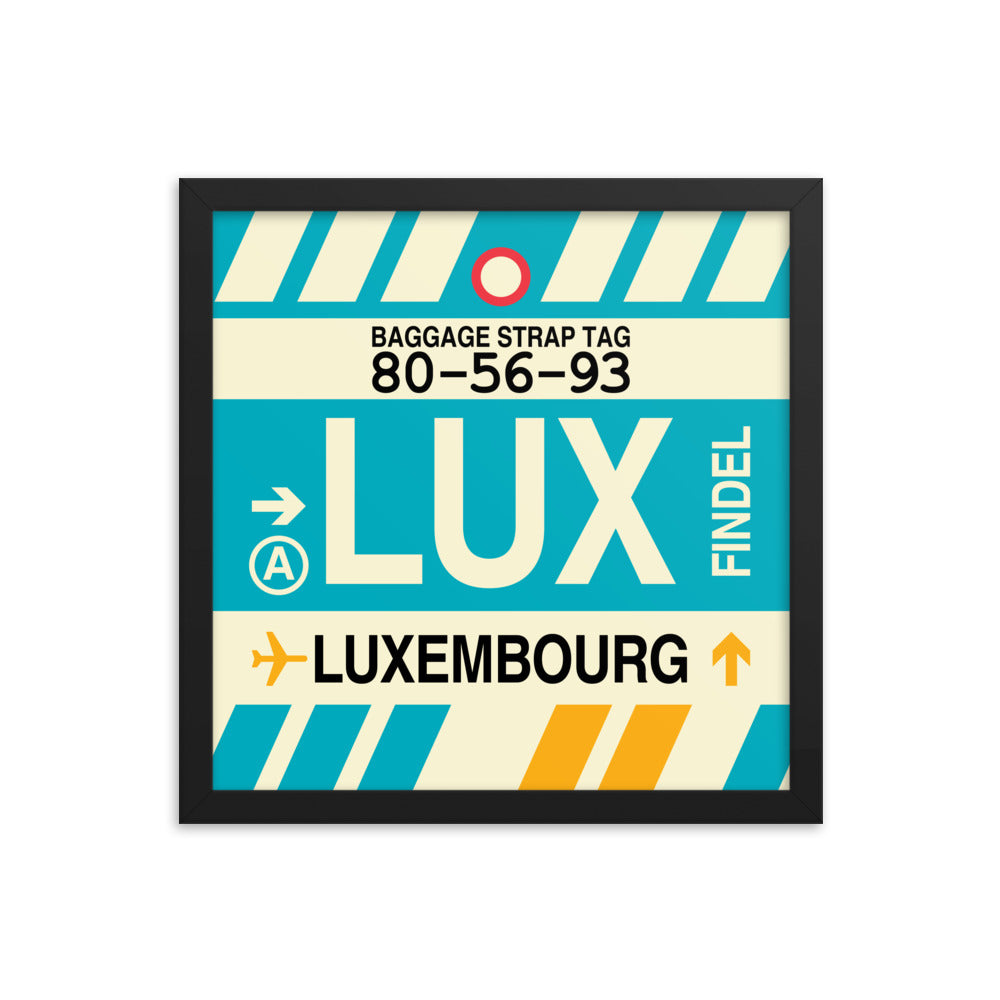 Travel-Themed Framed Print • LUX Luxembourg Souvenir • YHM Designs - Image 03