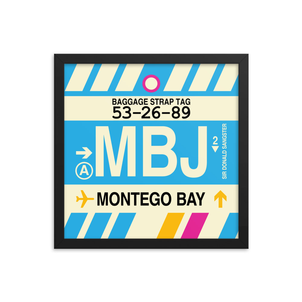 Travel-Themed Framed Print • MBJ Montego Bay Souvenir • YHM Designs - Image 03