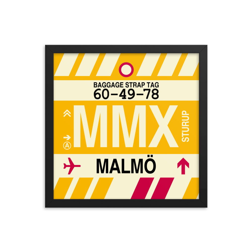 Travel-Themed Framed Print • MMX Malmo Souvenir • YHM Designs - Image 03
