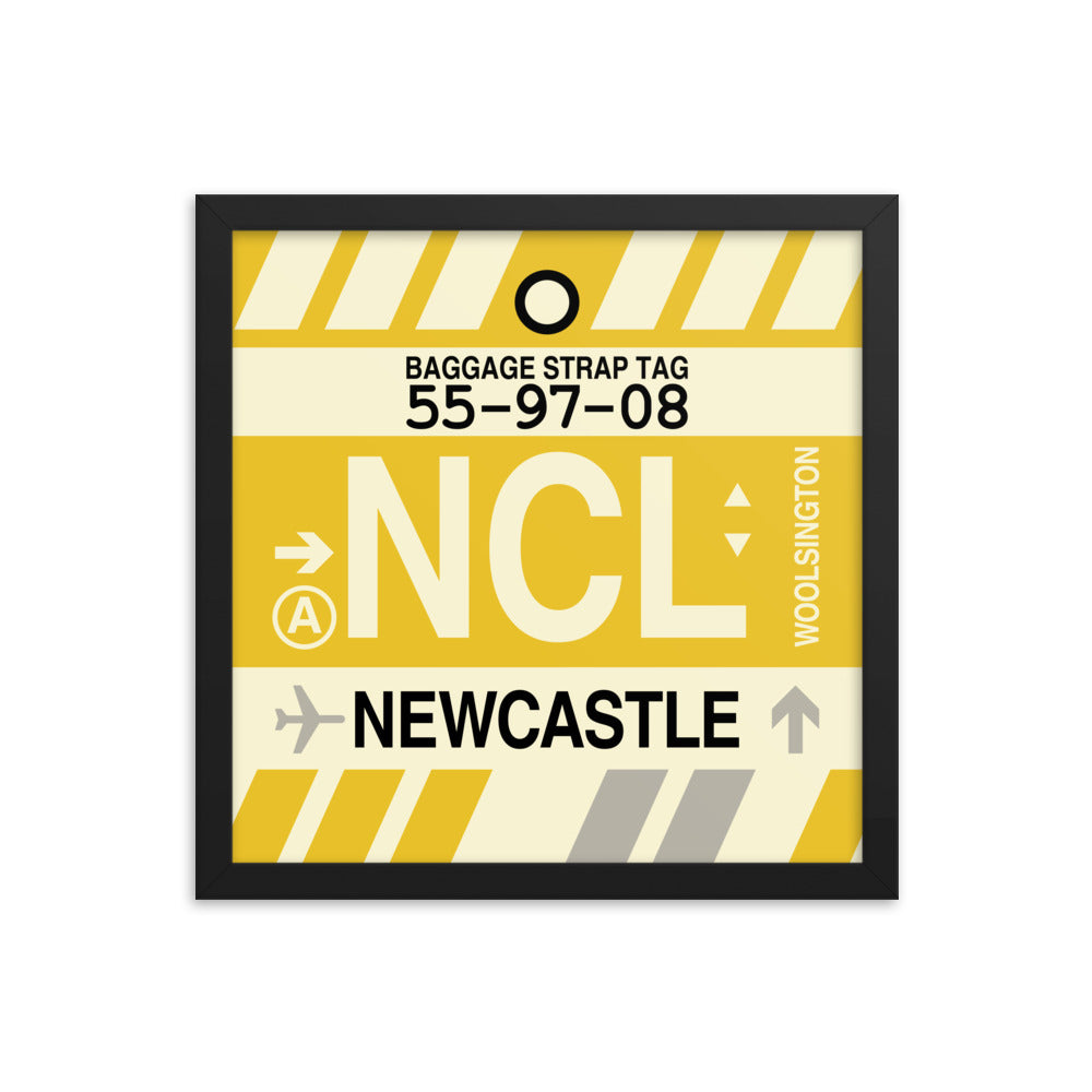 Travel-Themed Framed Print • NCL Newcastle Souvenir • YHM Designs - Image 03
