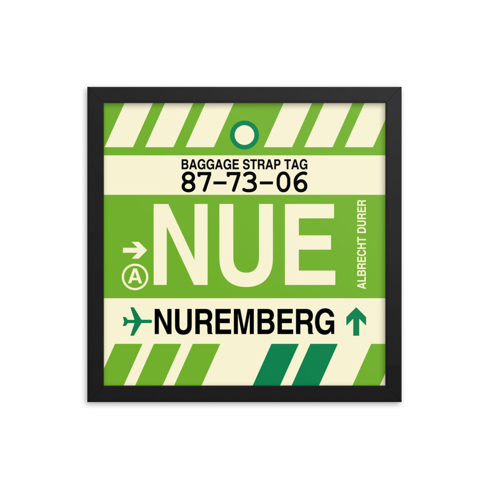 Travel-Themed Framed Print • NUE Nuremberg Souvenir • YHM Designs - Image 03