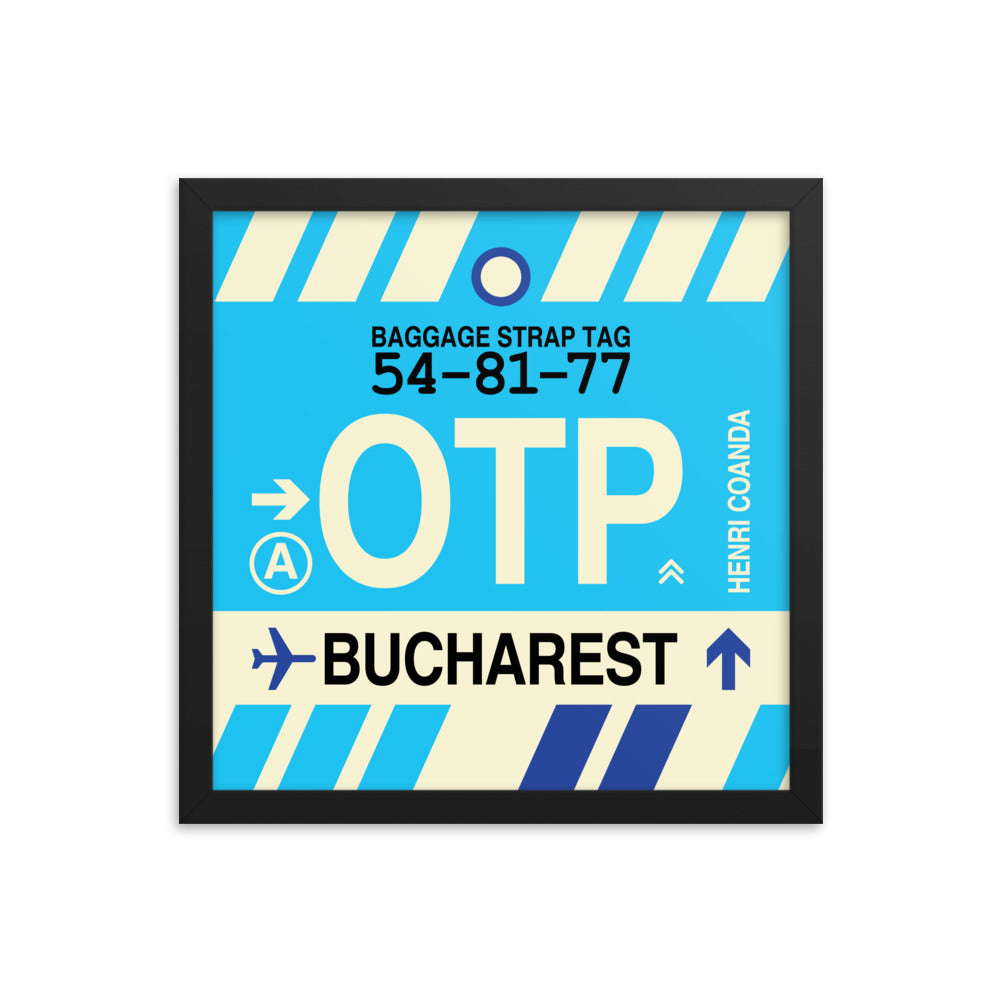 Travel-Themed Framed Print • OTP Bucharest Souvenir • YHM Designs - Image 03