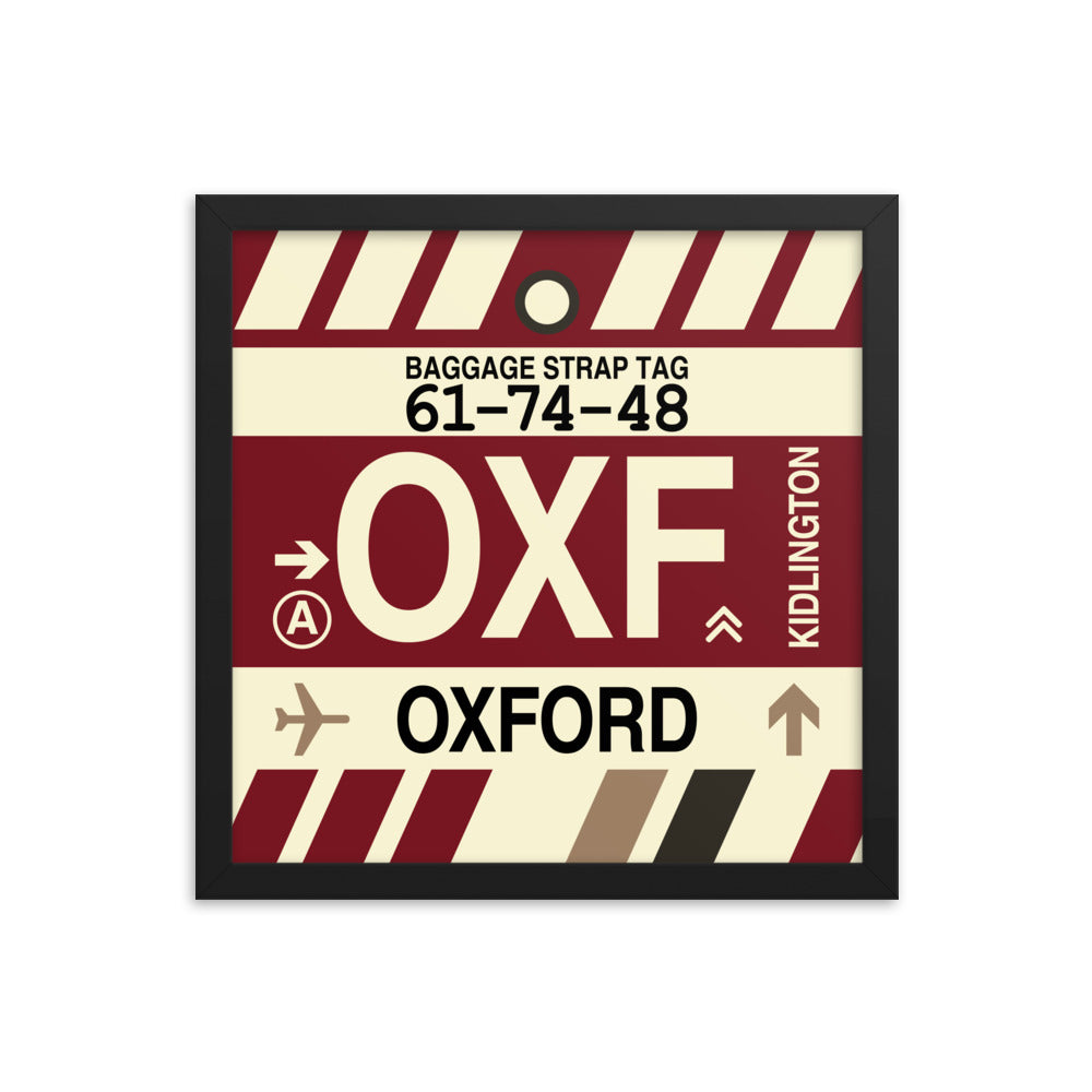 Travel-Themed Framed Print • OXF Oxford Souvenir • YHM Designs - Image 03