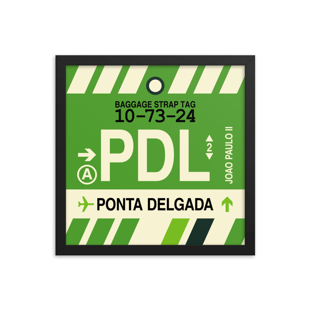 Travel-Themed Framed Print • PDL Ponta Delgada Souvenir • YHM Designs - Image 03