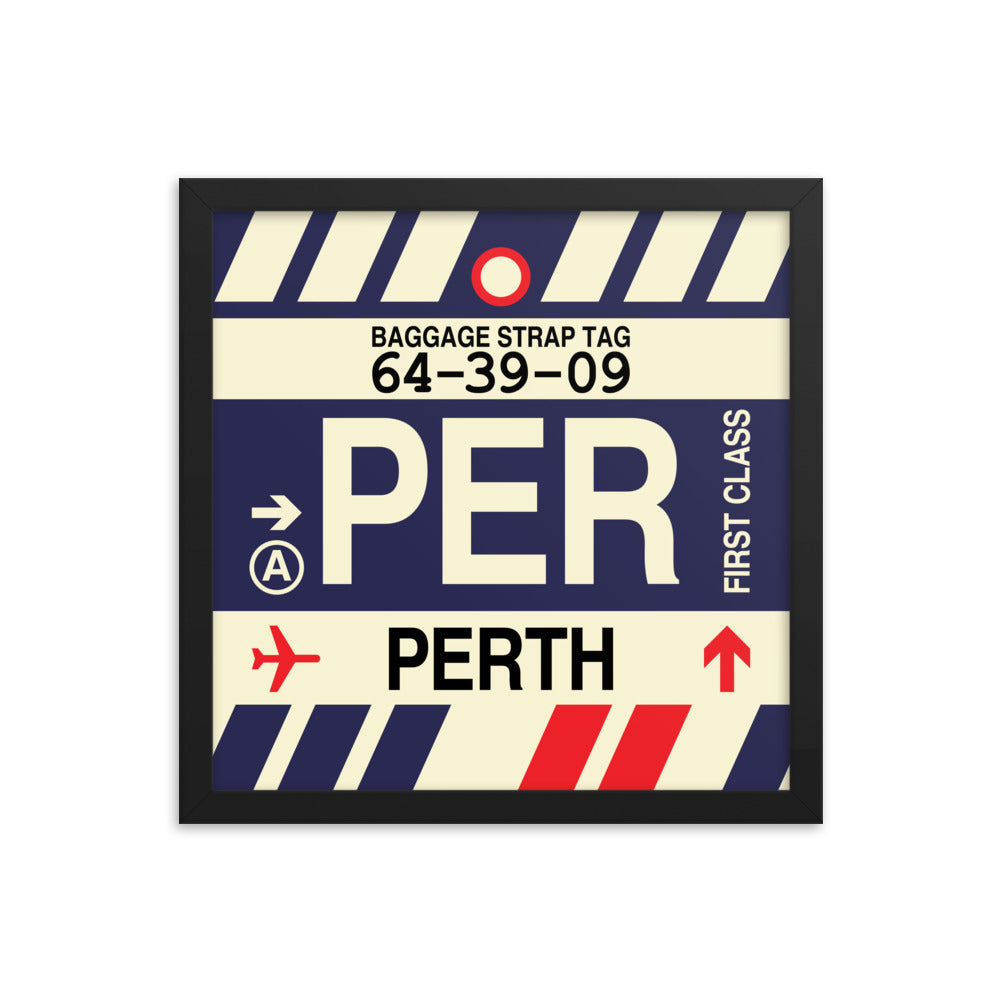 Travel-Themed Framed Print • PER Perth • YHM Designs - Image 03
