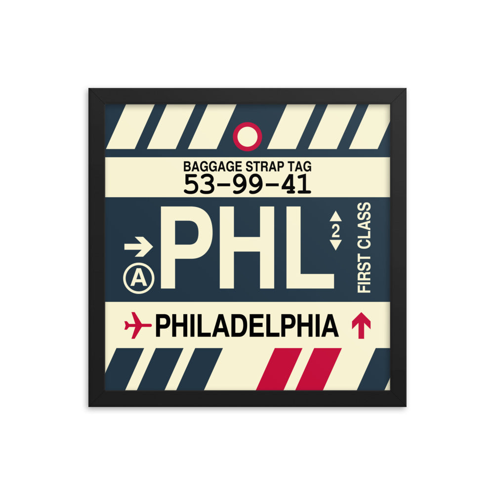 Travel-Themed Framed Print • PHL Philadelphia Souvenir • YHM Designs - Image 03
