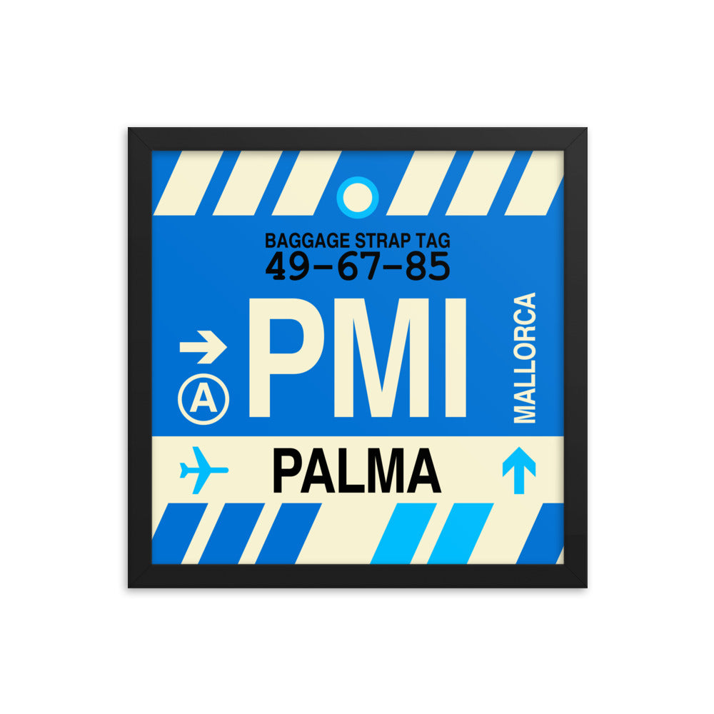 Travel-Themed Framed Print • PMI Palma de Mallorca Souvenir • YHM Designs - Image 03