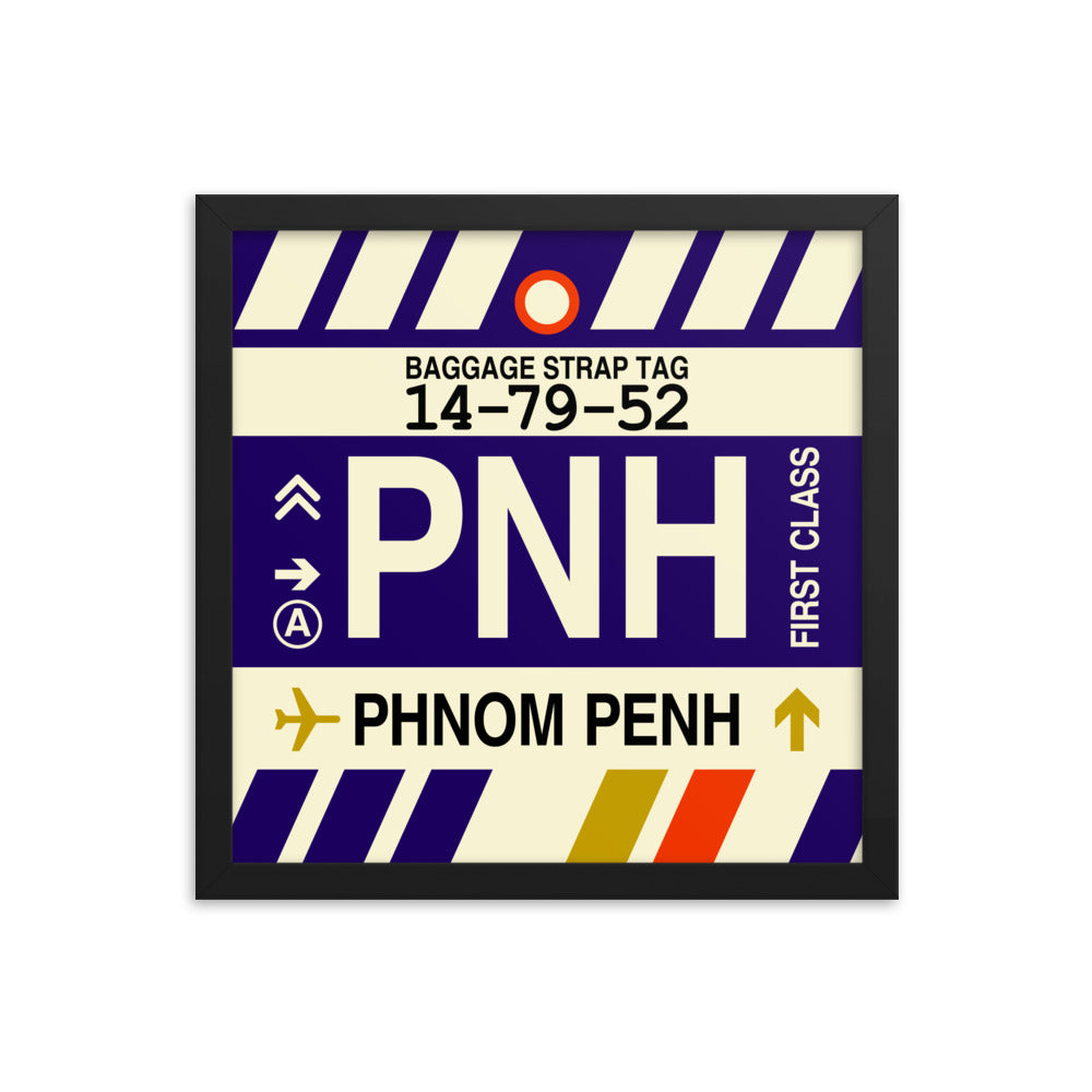 Travel-Themed Framed Print • PNH Phnom Penh Souvenir • YHM Designs - Image 03