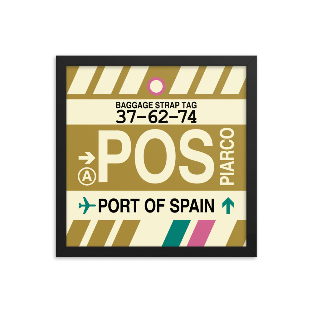 Travel-Themed Framed Print • POS Port of Spain Souvenir • YHM Designs - Image 03