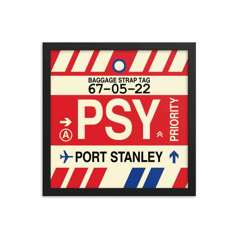 Travel-Themed Framed Print • PSY Port Stanley Souvenir • YHM Designs - Image 03