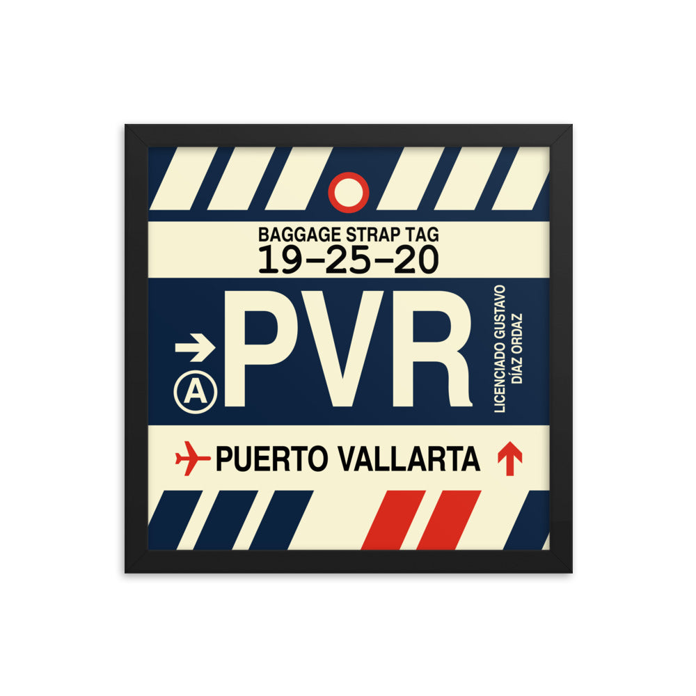 Travel-Themed Framed Print • PVR Puerto Vallarta Souvenir • YHM Designs - Image 03