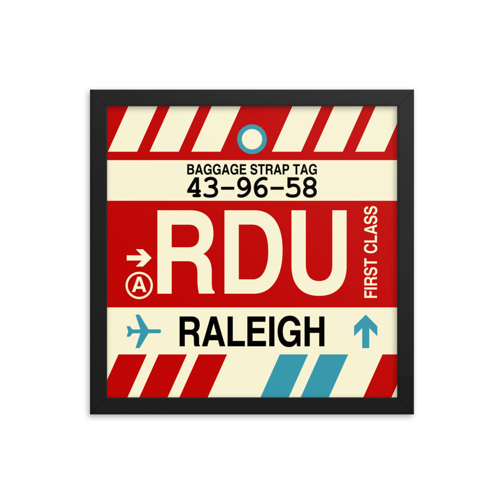 Travel-Themed Framed Print • RDU Raleigh Souvenir • YHM Designs - Image 03