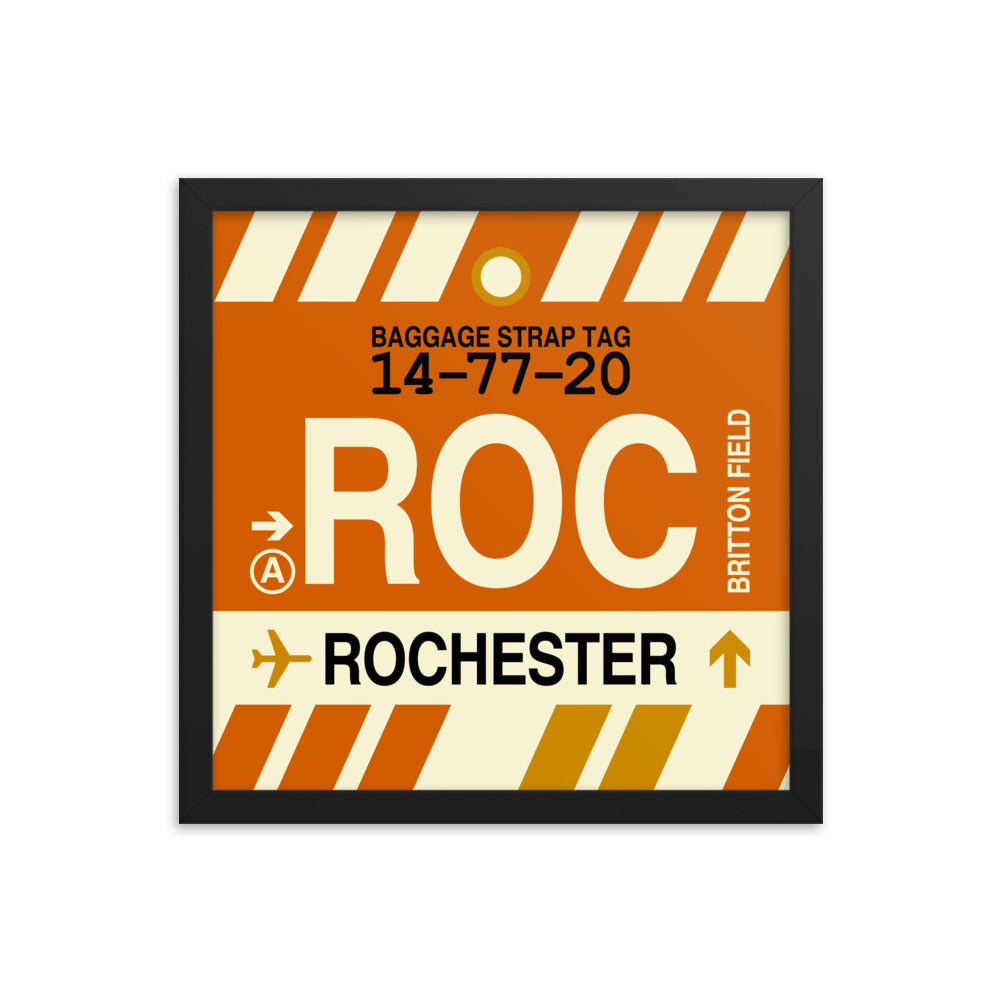 Travel-Themed Framed Print • ROC Rochester Souvenir • YHM Designs - Image 03