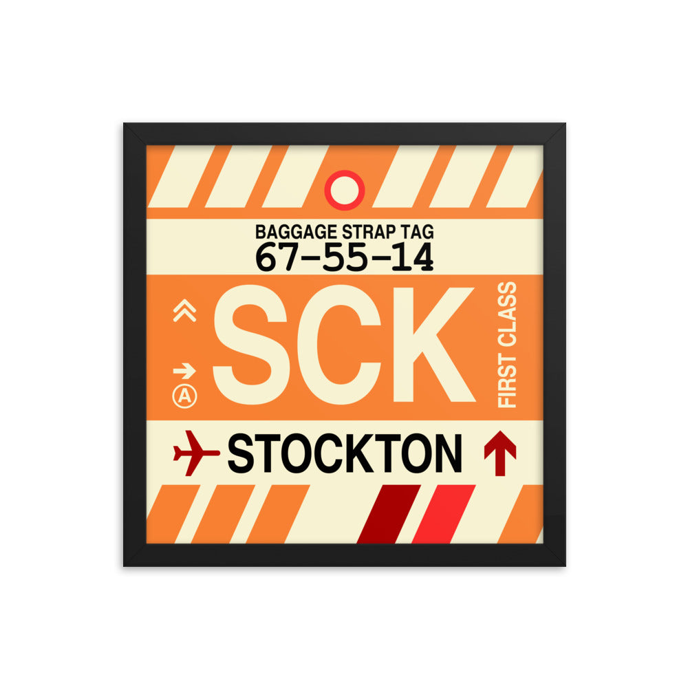 Travel-Themed Framed Print • SCK Stockton Souvenir • YHM Designs - Image 03
