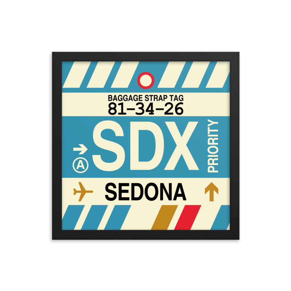 Travel-Themed Framed Print • SDX Sedona Souvenir • YHM Designs - Image 03