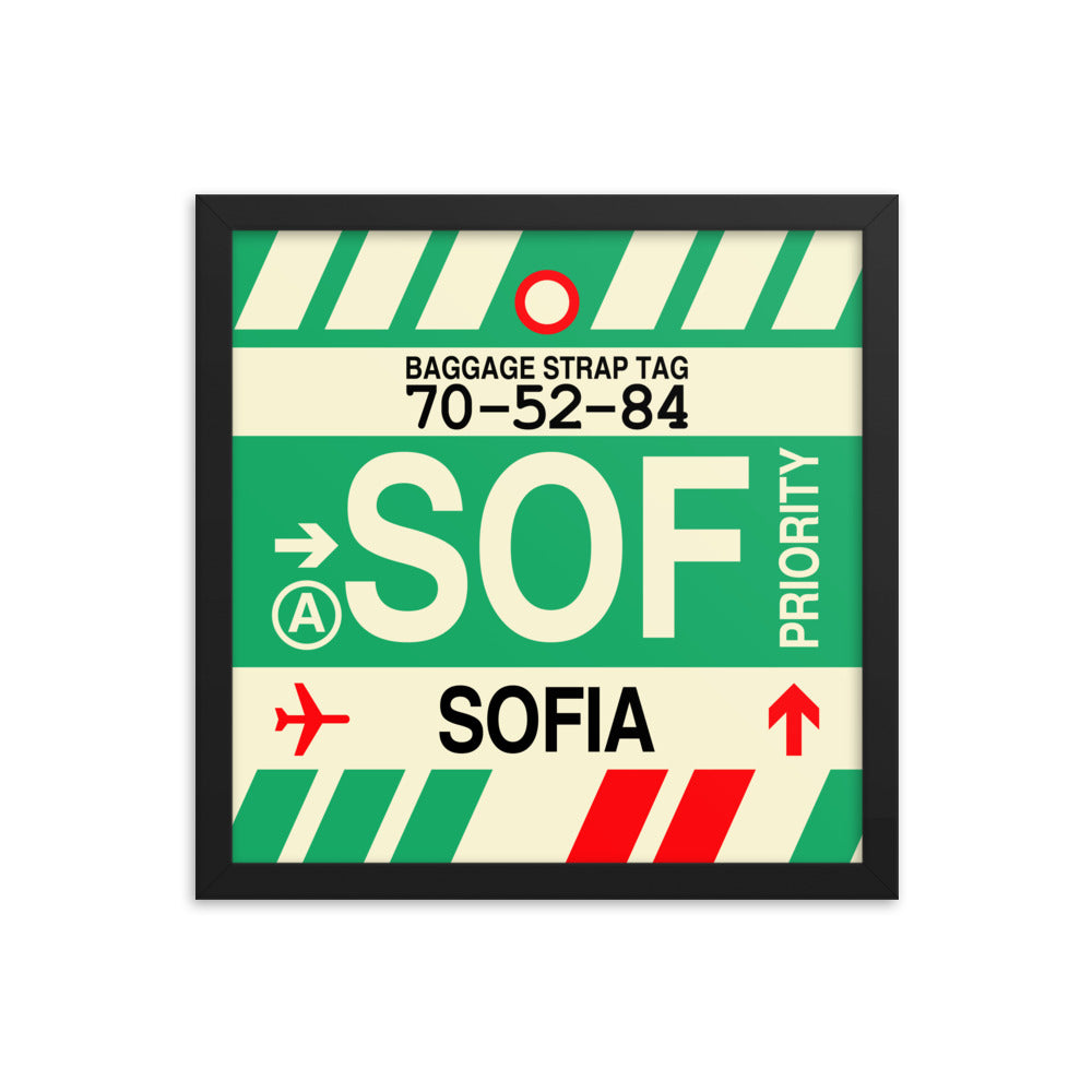 Travel-Themed Framed Print • SOF Sofia Souvenir • YHM Designs - Image 03