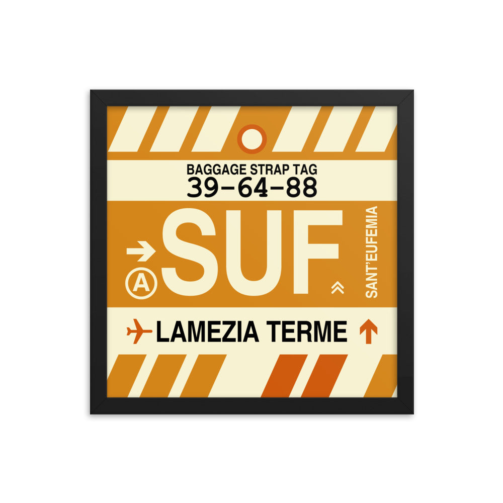 Travel-Themed Framed Print • SUF Lamezia Terme • YHM Designs - Image 03