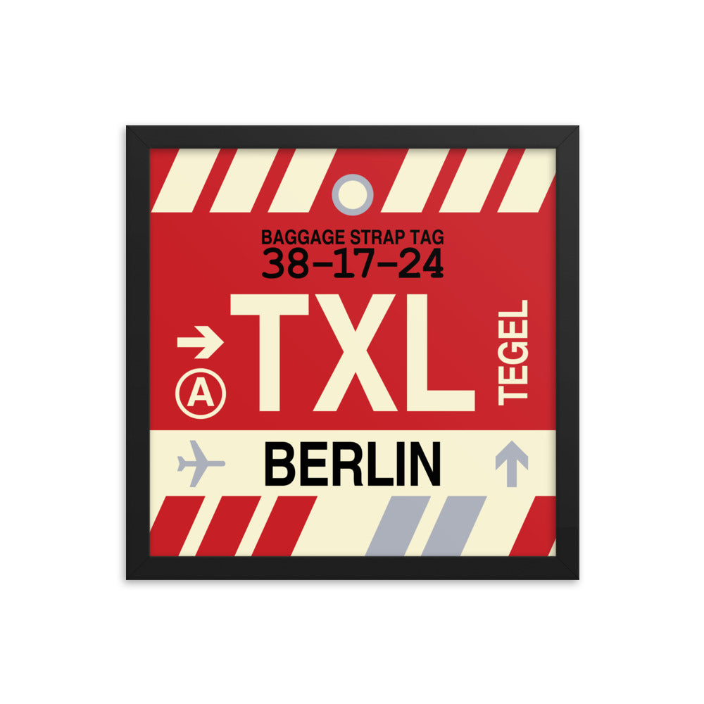 Travel-Themed Framed Print • TXL Berlin Souvenir • YHM Designs - Image 03