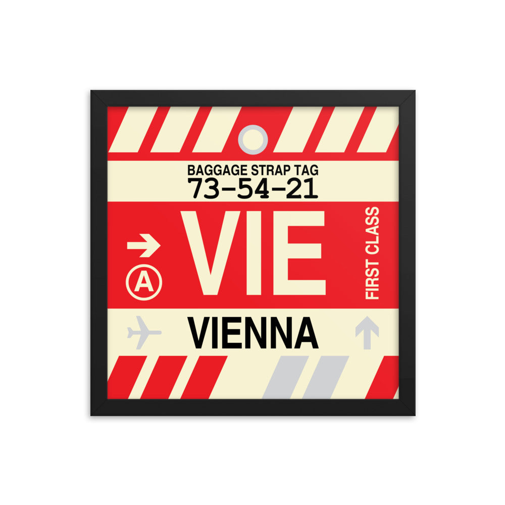 Travel-Themed Framed Print • VIE Vienna • YHM Designs - Image 03